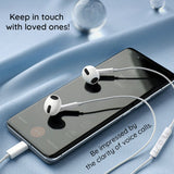 Baseus Casti cu Fir Encok CZ17 (A00170000213-Z1), Type-C, Half-In-Ear, 1.1m, 20Hz-20kHz, Moon Alb