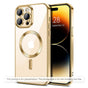 Husă pentru iPhone 17 Pro Max / iPhone 18 Pro Max, Techsuit Luxury Crystal MagSafe, Aurie