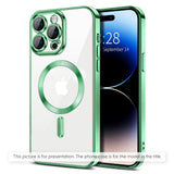 Husă pentru iPhone 17 Pro Max / iPhone 18 Pro Max, Techsuit Luxury Crystal MagSafe, Verde deschis