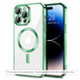 Husă pentru iPhone 17 Pro / iPhone 18 Pro, Techsuit Luxury Crystal MagSafe, Verde deschis