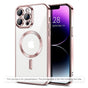 Husă pentru iPhone 17 Pro / iPhone 18 Pro, Techsuit Luxury Crystal MagSafe, Roz