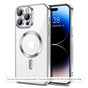 Husă pentru iPhone 17 Pro / iPhone 18 Pro, Techsuit Luxury Crystal MagSafe, Argintie