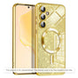 Husă pentru iPhone 17 Pro / iPhone 18 Pro, Techsuit Luxury Glitter MagSafe, Aurie