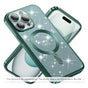 Husă pentru iPhone 17 Pro / iPhone 18 Pro, Techsuit Luxury Glitter MagSafe, Verde deschis