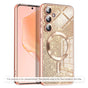 Husa pentru Samsung Galaxy A27 5G, Techsuit Lux Glitter MagSafe, roz auriu