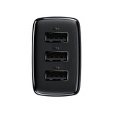Incarcator retea Baseus Compact (CCXJ020101), Universal Compatibility, 3 x USB, 17W, 5V, negru