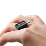 Adaptor Baseus Mini OTG Adapter Ingenuity Series (ZJJQ000001), Type-C to USB-A 3.1, Negru