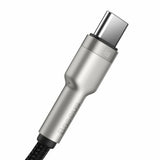 Cablu Baseus de date Cafule Series Metal (CAKF000201), USB to Type-C 66W, 2m, negru;crem