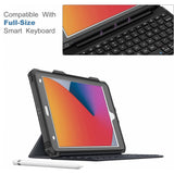 Husa tableta pentru iPad 8 10.2 (2020), ShellBox Waterproof IP68, negru