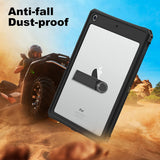 Husa tableta pentru iPad 8 10.2 (2020), ShellBox Waterproof IP68, negru
