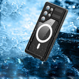 Husa pentru Samsung Galaxy S24 Ultra, ShellBox Waterproof IP68 Case, negru