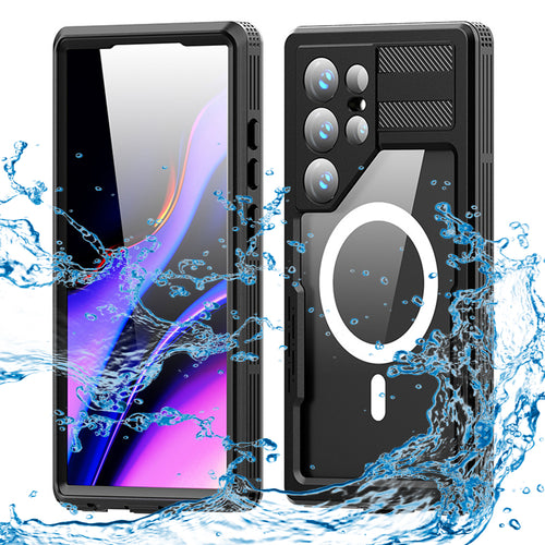 Husa pentru Samsung Galaxy S24 Ultra, ShellBox Waterproof IP68 Case, negru