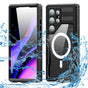 Husa pentru Samsung Galaxy S24 Ultra, ShellBox Waterproof IP68 Case, negru