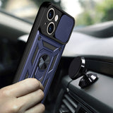 Husa pentru iPhone 14 Pro Max, Techsuit CamShield Series, albastru