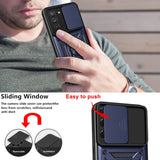 Husa pentru Samsung Galaxy S21 FE 5G, Techsuit CamShield Series, albastru