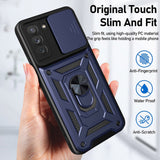 Husa pentru Samsung Galaxy S21 FE 5G, Techsuit CamShield Series, albastru