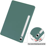 Husa tableta pentru Samsung Galaxy Tab S9 FE, Techsuit Flex Trifold (cu Pencil Holder), negru