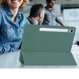 Husa tableta pentru Samsung Galaxy Tab S9 FE, Techsuit Flex Trifold (cu Pencil Holder), negru
