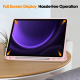 Husa tableta pentru Samsung Galaxy Tab S9, Techsuit Flex Trifold (cu Pencil Holder), gri