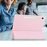 Husa tableta pentru Samsung Galaxy Tab S9, Techsuit Flex Trifold (cu Pencil Holder), gri