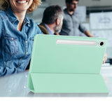 Husa tableta pentru Samsung Galaxy Tab S9, Techsuit Flex Trifold (cu Pencil Holder), verde deschis