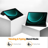 Husa tableta pentru Samsung Galaxy Tab S9 FE Plus, Techsuit Flex Trifold (cu Pencil Holder), mov