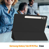 Husa tableta pentru Samsung Galaxy Tab S9 FE Plus, Techsuit Flex Trifold (cu Pencil Holder), mov