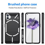 Husa pentru Nothing Phone (1), Techsuit Carbon Silicone, negru