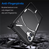 Husa pentru Nothing Phone (1), Techsuit Carbon Silicone, negru