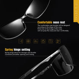 Ochelari de soare Techsuit Sunglasses Polarized (559), polarizati, UV400, negru;gri
