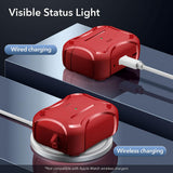 Husa casti pentru AirPods Pro 1/2, ESR, Cyber Armor Tough Case Halolock, alb