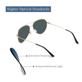 Ochelari de soare Techsuit Sunglasses (3025), polarizati, UV400, Auriu/Verde