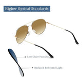 Ochelari de soare Techsuit Sunglasses (3025), polarizati, UV400, Auriu/Verde