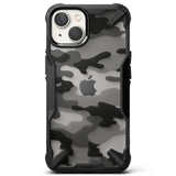 Husa pentru iPhone 14 Plus, Ringke Fusion X Design, negru;camuflaj