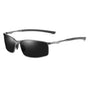 Ochelari de soare Techsuit Sunglasses Polarized (559), polarizati, UV400, negru;argintiu