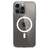Husa pentru iPhone 14 Pro, Spigen Ultra Hybrid MagSafe (ACS04969), alb;transparenta