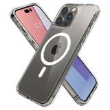 Husa pentru iPhone 14 Pro, Spigen Ultra Hybrid MagSafe (ACS04969), alb;transparenta