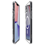 Husa pentru iPhone 14, Spigen Ultra Hybrid MagSafe (ACS05048), alb;transparenta