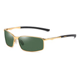 Ochelari de soare Techsuit Sunglasses Polarized (559), polarizati, UV400, negru;verde;auriu