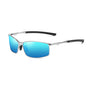 Ochelari de Soare Techsuit Polarized (559), polarizati, UV400, negru;albastru;argintiu