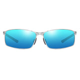 Ochelari de Soare Techsuit Polarized (559), polarizati, UV400, negru;albastru;argintiu