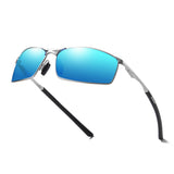 Ochelari de Soare Techsuit Polarized (559), polarizati, UV400, negru;albastru;argintiu