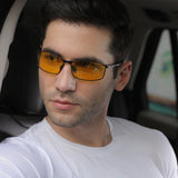 Ochelari de Soare Techsuit Polarized (559), polarizati, UV400, negru;albastru;argintiu