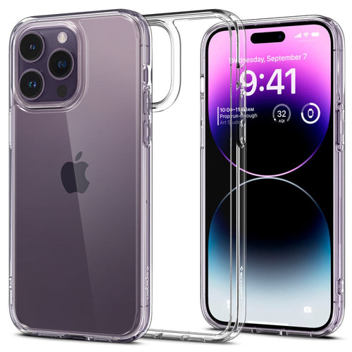 Husa pentru iPhone 14 Pro Max, Spigen Ultra Hybrid (ACS04816), transparenta