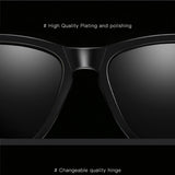 Ochelari de soare Techsuit Sunglasses Polarized (0717), polarizati, UV400, negru;albastru