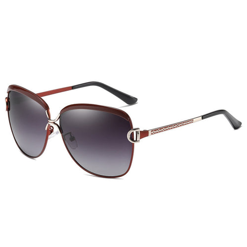 Ochelari de soare Techsuit Sunglasses Polarized (8702), polarizati, UV400, negru;maro