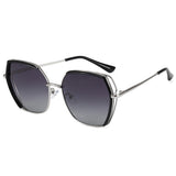 Ochelari de soare Techsuit Sunglasses Polarized (9768), polarizati, UV400, negru;argintiu