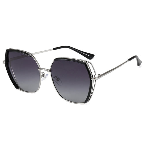 Ochelari de soare Techsuit Sunglasses Polarized (9768), polarizati, UV400, negru;argintiu
