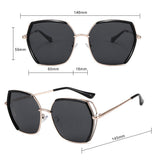 Ochelari de soare Techsuit Sunglasses Polarized (9768), polarizati, UV400, negru;argintiu