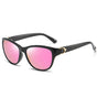 Ochelari de soare Techsuit Sunglasses Polarized (A572), polarizati, UV400, negru;roz